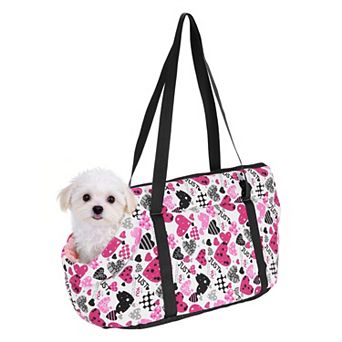 Heart Pattern Dog Purse Carriers with Crossbody Strap 1 pc