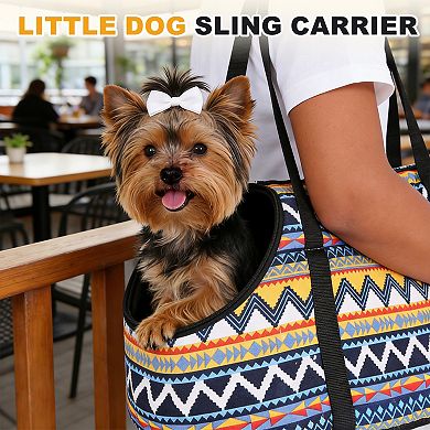 Heart Pattern Dog Purse Carriers with Crossbody Strap 1Pc
