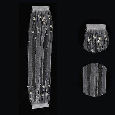 Small Hair Clip Wedding Veil 1 Pc