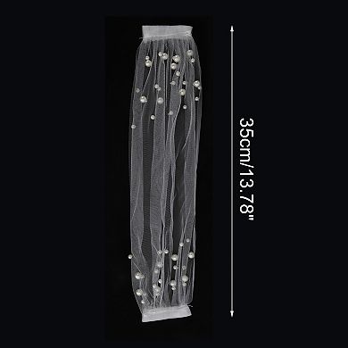 Small Hair Clip Wedding Veil 1 Pc