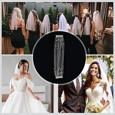 Small Hair Clip Wedding Veil 1 Pc