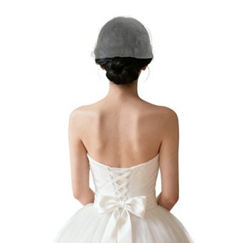Small Hair Clip Wedding Veil 1 pc