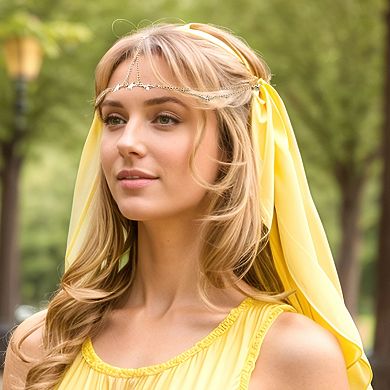 Headpiece Five-pointed Star Head Chain Gold Tone 1 Pc