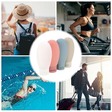 1.97"x4.33" PP Travel Container Set 2.12oz 4 Pcs