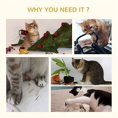 Multi-Level Cat Tower with Basket Bed, Enclosed Condo and Climbing Ladder