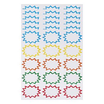 Handwritable Gift Stickers 3"x2" 6 pc Multicolor