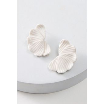 Porcelain Petal Earring