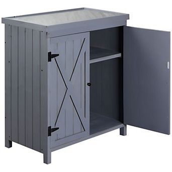 Outdoor Storage Cabinet for Yard Tools, Garden Equipment, and Patio Supplies