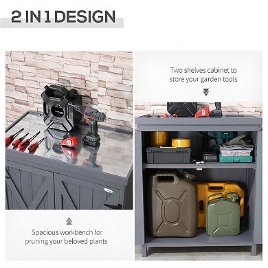 Outdoor Storage Cabinet for Yard Tools, Garden Equipment, and Patio Supplies