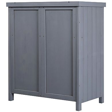 Outdoor Storage Cabinet for Yard Tools, Garden Equipment, and Patio Supplies