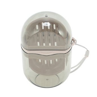 Portable Soap Dish for Bathroom Khaki 1 pc