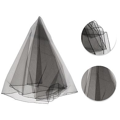 Wedding Veil 1 Pc 59.06" Single Layer Black