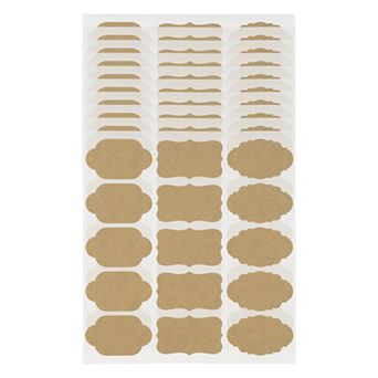 Handwritable Round Gift Stickers 1.97"x1.18" Yellow 10 pc