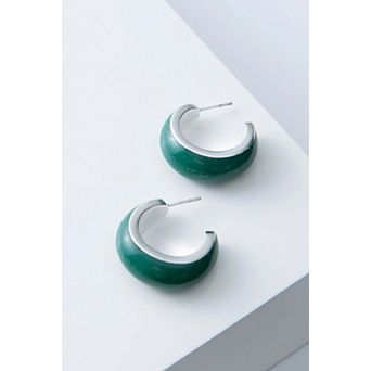 Noonday Jasper Hoops