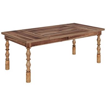 Rectangular Wood Table Farmhouse Style for Dining Room, Kitchen, or Bistro