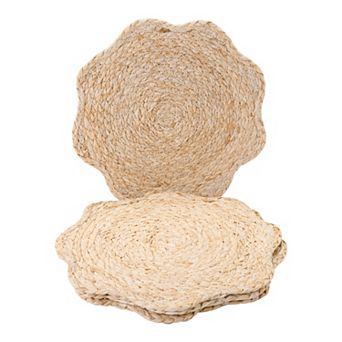 Farmhouse Placemats Set of 4 Flower Placemats for Dining Table Decor 11.8x11.8inch