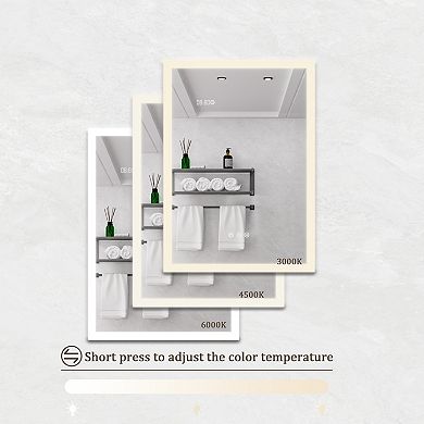 ELEMENT ACE Surface Mount LED Medicine Cabinet with Mirror and Digital Display
