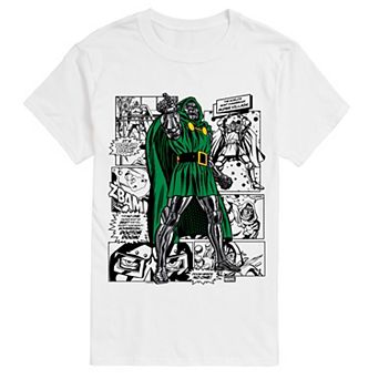 Big & Tall Doctor Doom Comic Panels Graphic Tee