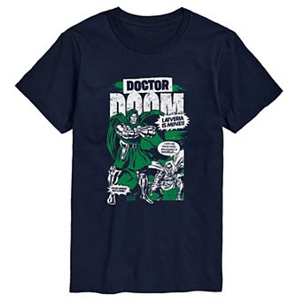 Big & Tall Doctor Doom Comic Poster Graphic Tee