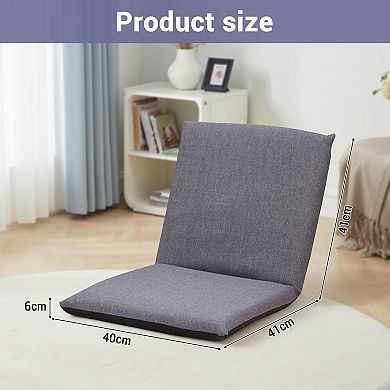 Adjustable Floor Sofa Gaming Chair - Padded Back Support and Cushioned Seat for Lounging