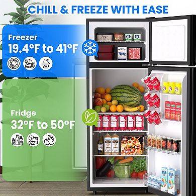 ANIXOL 7.5 Cu Ft Double Door Refrigerator