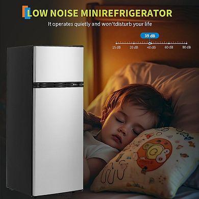 ANIXOL 7.5 Cu Ft Double Door Refrigerator