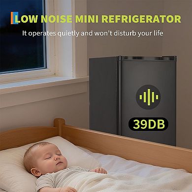 ANIXOL Compact Mini Fridge with Freezer
