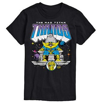 Big & Tall Marvel Thanos The Mad Titan Graphic Tee