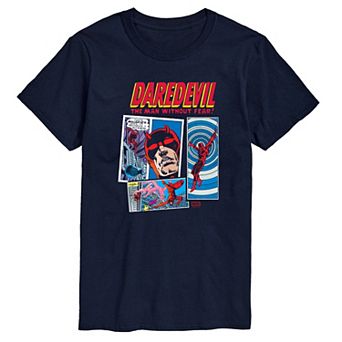 Big & Tall Daredevil The Man Without Fear Comic Panels Graphic Tee