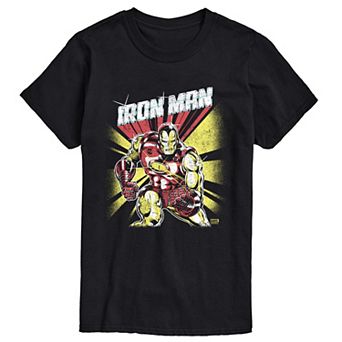 Big & Tall Iron Man Retro Graphic Tee