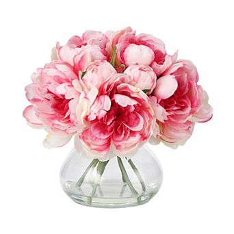 ANIXOL Lifelike Peony Vase Arrangement