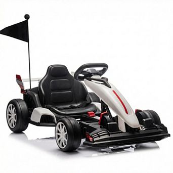 ANIXOL Kids Electric Drift Kart with Adjustable Seat and Parent-Safety Features