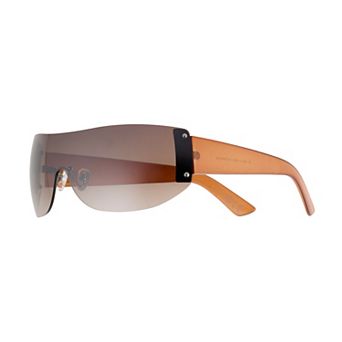 Women's Cali Blue Metal Shield Sunglasses