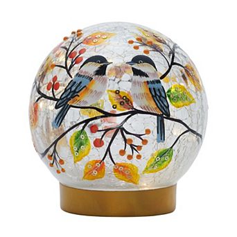 Studio 66 Feather Friends Mini LED Orb Table Decor