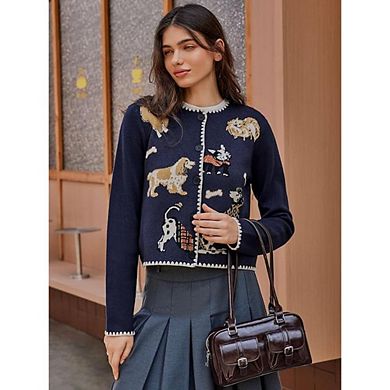 Knit Button Cardigan Women
