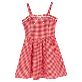 Girls 7-16 Rare Editions Sweetheart Dropwaist Dress with Ribbon Trim