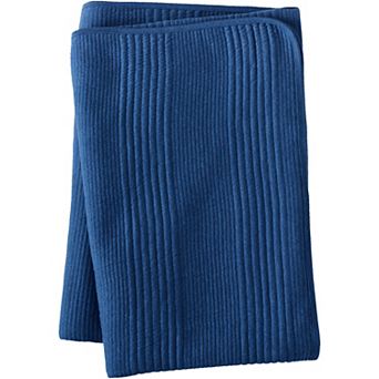 Lands' End Jersey Knit Throw Blanket