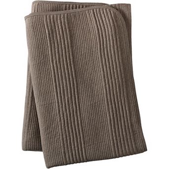 Lands' End Jersey Knit Throw Blanket