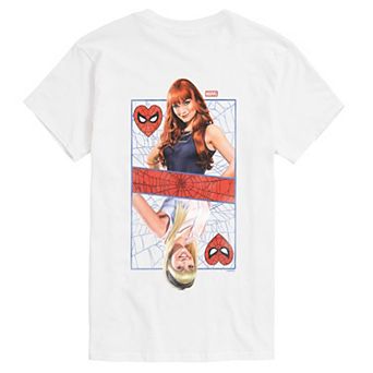 Big & Tall Marvel Spider-Man Mary Jane Watson & Gwen Stacy Graphic Tee