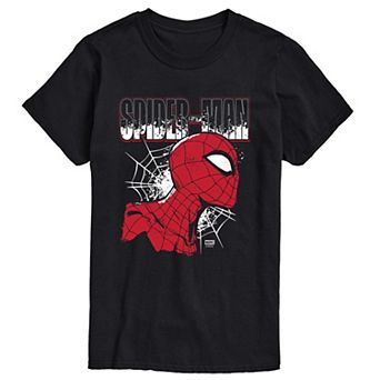 Big & Tall Marvel Spider-Man Portrait Distressed Graphic Tee