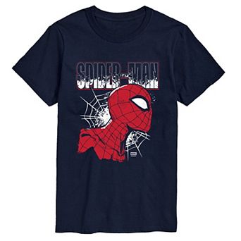 Big & Tall Marvel Spider-Man Portrait Distressed Graphic Tee