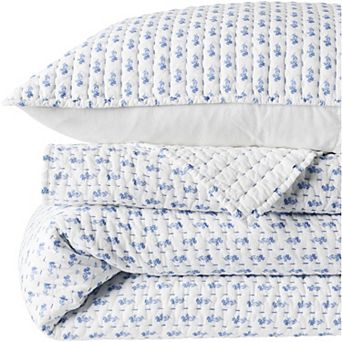 Lands' End Printed Seed Stitch Quilt or Sham