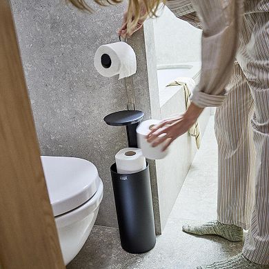 Joseph Joseph Easy Store™ Toilet Paper Roll Holder with Concealed Storage