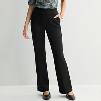Women's Croft & Barrow® Knit Twill Bootcut Pants