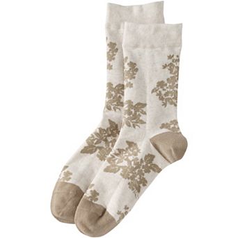 Women's Lands' End Novelty Crew Socks
