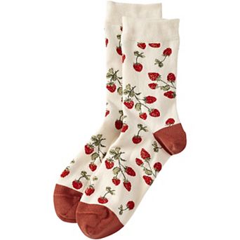 Women's Lands' End Novelty Crew Socks
