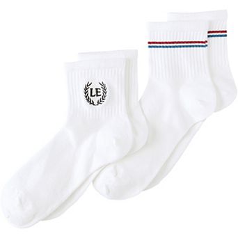 Women's Lands' End 2-Pack Quarter Crew Socks