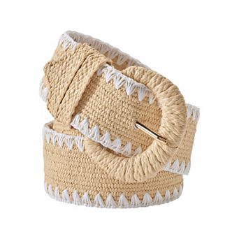 Women's Lands' End Stretch Raffia Belt