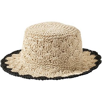 Women's Lands' End Raffia Bucket Hat