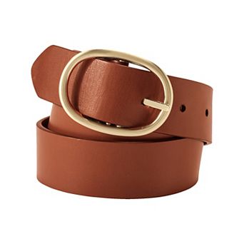 Plus Size Lands' End Leather Reversible Belt
